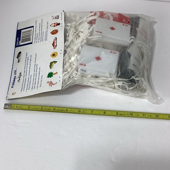 Fun Lights String Light Set Dice and Cards Primal Lite by Artline 2002 nos - Picture 8 of 9